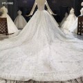 Jancember HTL1592 Wholesale Luxury Long Sleeve Ball Gown Wedding Dress Bridal Gown